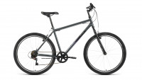 Велосипед ALTAIR MTB HT 26 1.0 (26" 7 ск. рост. 17") 2022, темно-серый/черный