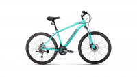 Велосипед FORWARD HARDI 26 2.0 D (26" 21 ск. рост. 17") 2022, мятный/черный