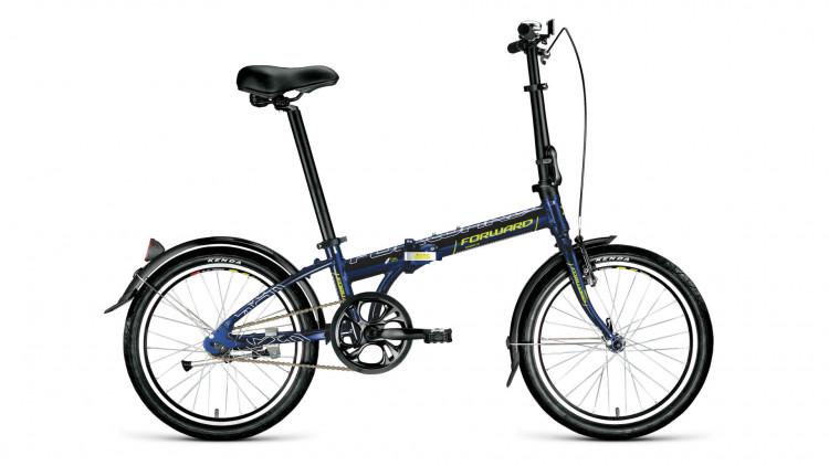 велосипед FORWARD ENIGMA 20 1.0 (20" 1 ск. рост 11" скл.) 2019-2020, синий/зеленый