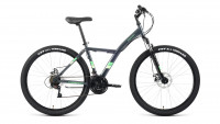 Велосипед FORWARD DAKOTA 27,5 2.0 D (27,5" 18 ск. рост. 16.5") 2022, серый/светло-зеленый