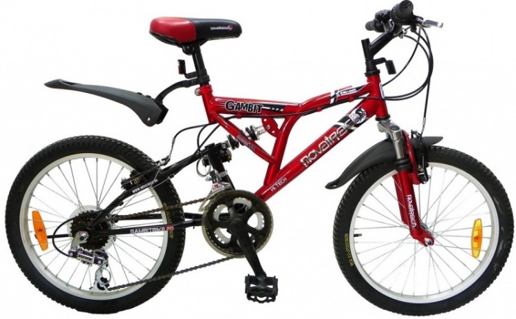 Велосипед 20" Novatrack, GAMBIT, красный, сталь, 12-скор., TZ30/TY21/RS35/SG-6SI Shimano