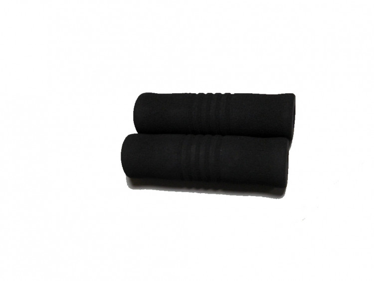 Рукоятки руля, Круглые (комплект), JK-1969, 22,2 мм, 120 мм/, 120 мм черный