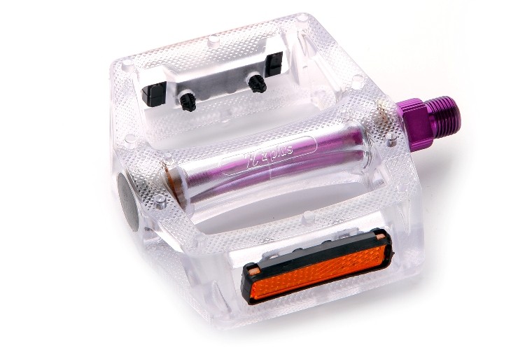 Педали Z-0911, EDC, основа: пластик фиолетовый, ось: CR-MO, 90x95x28mm, 127g, 9/16", Z plus