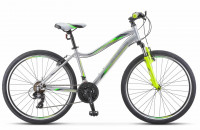 Велосипед STELS Miss-5000 V (26", рост 18", Серебристый/салатовый), арт. V050