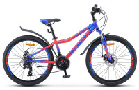 STELS Велосипед Navigator-410 MD 21-sp (12" Синий/неоновый/красный) V010