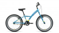 Велосипед FORWARD COMANCHE 20 1.0 (20" 1 ск. рост. 10.5") 2022, голубой/желтый