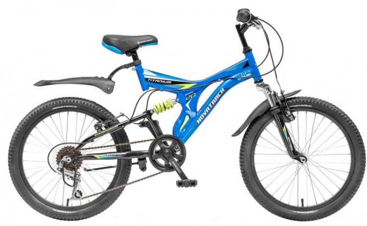 Велосипед NOVATRACK 20" TITANIUM темно-синий сталь 6 скор. 20SS6V.TITANIUM.DB.5
