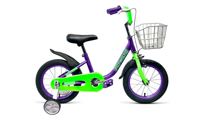 велосипед FORWARD BARRIO 14 (14" 1ск.) фиолетовый 2019