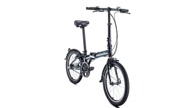 Велосипед FORWARD ENIGMA 20 3.0 (20" 3 ск. рост 11" скл.) 2020-2021, черный/серый