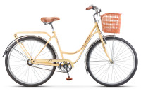 Велосипед STELS Navigator-375 28" (20", 3 ск., Слоновая-кость) Z010 с корзинкой