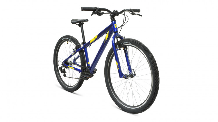 Велосипед FORWARD TORONTO 26 1.2 (26" 7 ск. рост 13") 2020-2021, синий/желтый
