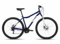 Велосипед ALTAIR MTB HT 29 2.0 D (29" 21 ск. рост. 17") 2022, темно-синий/серебристый