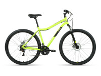 Велосипед ALTAIR MTB HT 29 2.0 D (29" 21 ск. рост. 17") 2022, ярко-зеленый/черный