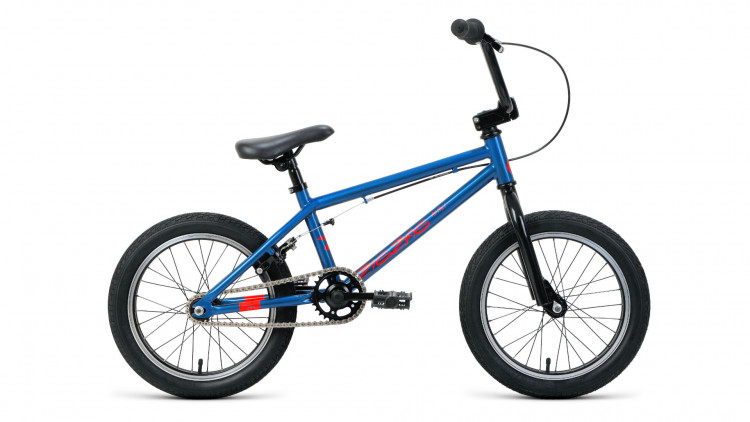 велосипед FORWARD ZIGZAG 16 (16" 1 ск. рост OS) 2019-2020, синий/оранжевый