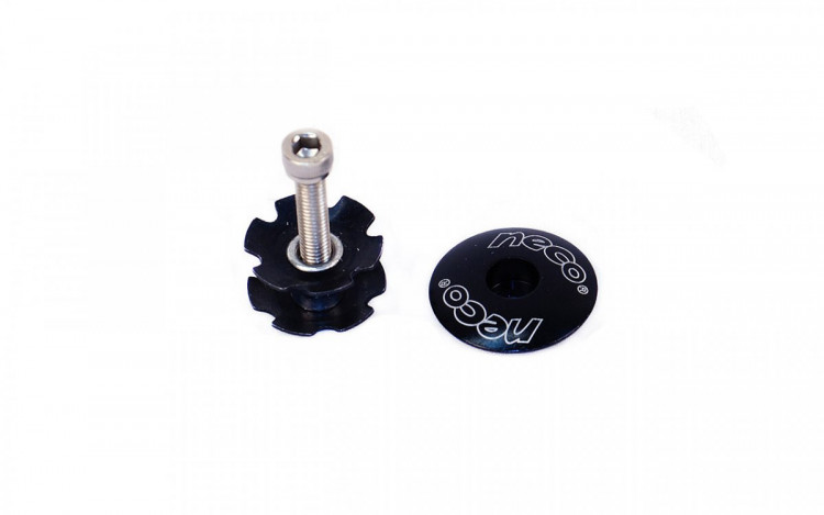 Якорь для вилки NECO C2861 1 1/8" алюминиевая крышка, стальной болт в индивидуальной упаковке черный