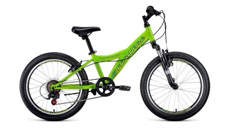 велосипед FORWARD DAKOTA 20 2.0 (20" 6 ск. рост 10.5") 2019-2020, зеленый