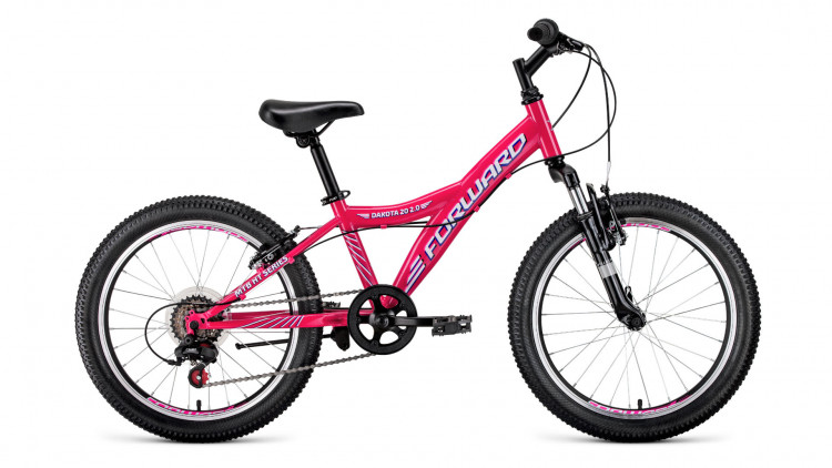 велосипед FORWARD DAKOTA 20 2.0 (20" 6 ск. рост 10.5") 2019-2020, розовый/белый