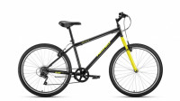 велосипед ALTAIR MTB HT 26 1.0 (26" 6 ск. рост 19") 2019-2020, черный/желтый