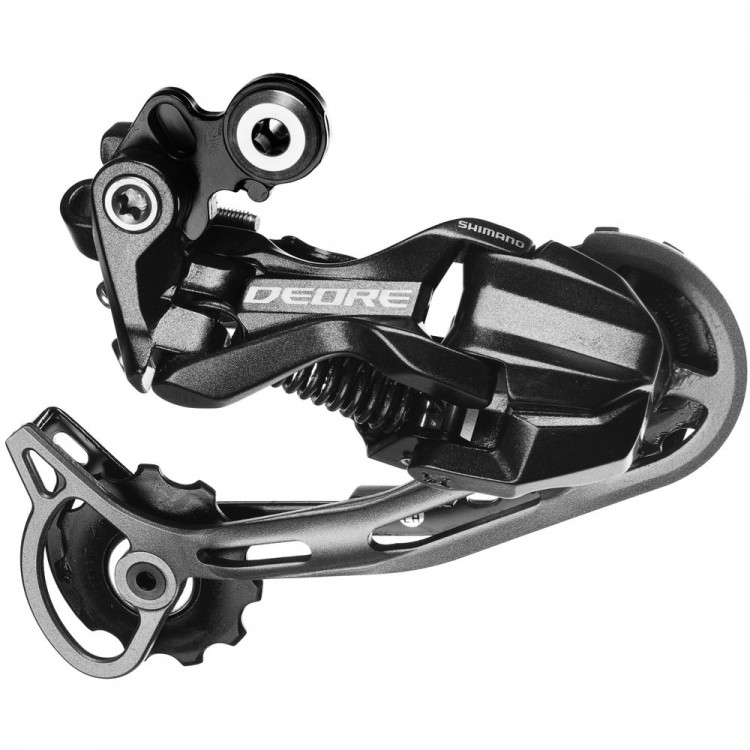 Переключатель задний, RD-M592-SGS, DEORE, 9 ск., 11 - 36, под петух, подвод - прямой, SHIMANO, DEORE