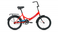 велосипед ALTAIR CITY 20 (20" 1 ск. рост 14" скл.) 2020-2021, красный/голубой
