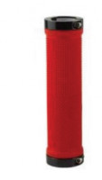 Рукоятки руля (грипсы), два фиксирующих кольца, 130 мм, красный, KLONK