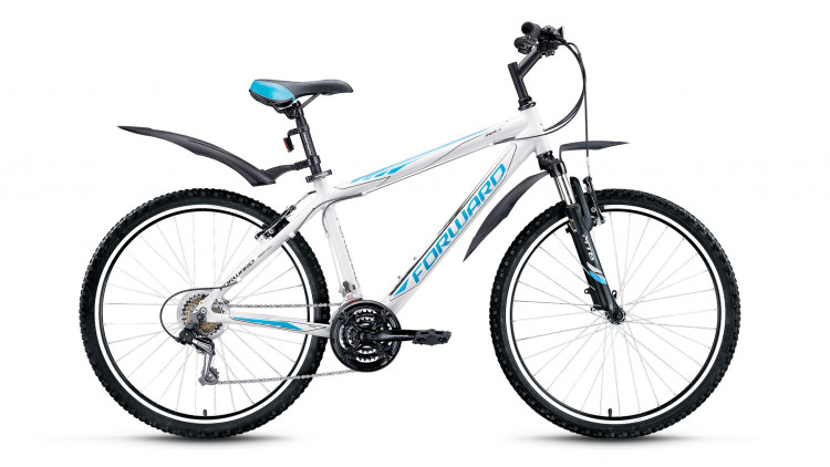 велосипед FORWARD APACHE 1.0 алюм. (26" 21ск рост 21") белый