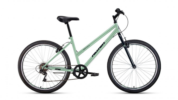 велосипед ALTAIR MTB HT 26 low (26" 6 ск. рост 17") 2019-2020, мятный/черный