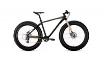 велосипед FORWARD BIZON 26 (26" 8 ск. рост 18") 2019-2020, черный/бежевый