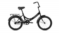 велосипед ALTAIR CITY 20 (20" 1 ск. рост 14" скл.) 2020-2021, черный/серый