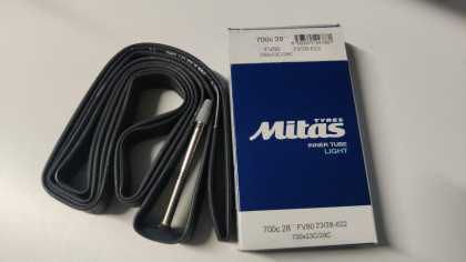 Камера, 700 x 23/28C (23/28 - 622), Light, 0.6 mm, FV80, Rubena/Mitas