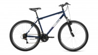 Велосипед ALTAIR MTB HT 27,5 1.0 (27,5" 21 ск. рост. 19") 2022, темно-синий/серебристый