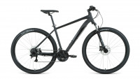 Велосипед FORWARD APACHE 29 3.2 HD (29" 24 ск. рост. 17") 2022, черный матовый/черный