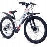 Велосипед FORWARD TWISTER 24 2.0 D (24" 7 ск. рост. 12") 2022, белый/красный
