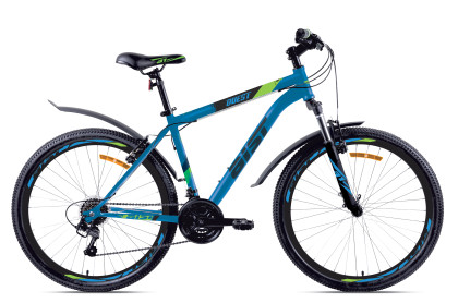 Велосипед AIST Quest 26" 20" голубой 2024 4810310035038