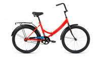 велосипед ALTAIR CITY 24 (24" 1 ск. рост 16" скл.) 2020-2021, красный/голубой