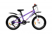 Велосипед FORWARD UNIT 20 2.0 (20" 6 ск. рост. 10.5") 2022, фиолетовый/белый