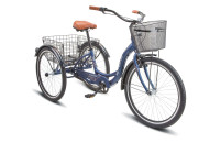 STELS Велосипед Energy-III 26" (16" Синий/золотой)