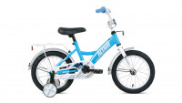 Велосипед ALTAIR KIDS 14 (14" 1 ск.) 2022, бирюзовый/белый УЦ