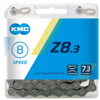 Цепь KMC Z-8.3 (7 -8 скоростей) к-во звеньев116, Gray/Gray пластиковая упаковка