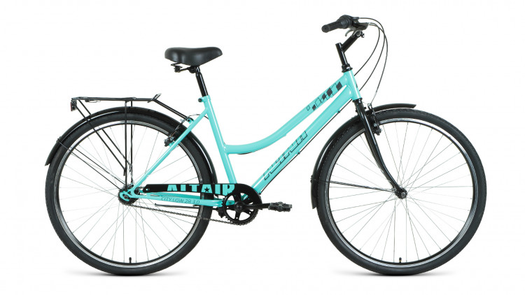 Велосипед ALTAIR CITY 28 low (28" 1 ск. рост. 19") 2022, мятный/черный УЦ