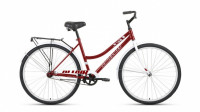 Велосипед ALTAIR CITY 28 low (28" 1 ск. рост. 19") 2022, темно-красный/белый