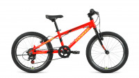 Велосипед FORWARD RISE 20 2.0 (20" 7 ск. рост. 10.5") 2022, красный/ярко-желтый