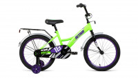 Велосипед ALTAIR KIDS 18 (18" 1 ск.) 2020-2021, ярко-зеленый/фиолетовый УЦ