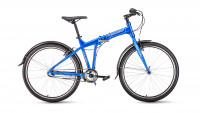 велосипед FORWARD TRACER 26 3.0 (26" 3 ск. рост 17" скл.) синий 2019