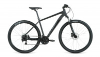 Велосипед FORWARD APACHE 29 3.2 HD (29" 24 ск. рост. 19") 2022, черный матовый/черный