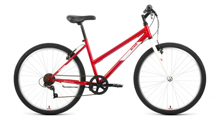 Велосипед ALTAIR MTB HT 26 low (26" 6 ск. рост. 15") 2022, красный/белый