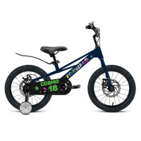 Велосипед FORWARD COSMO 14 (14" 1 ск.) 2023, черный