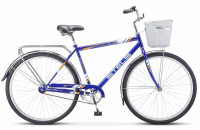 Велосипед STELS Navigator-300 Gent (28", рост 20", Синий), арт. Z010 с корзинкой