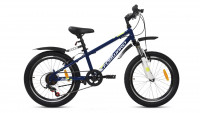 Велосипед FORWARD UNIT 20 2.0 (20" 6 ск. рост. 10.5") 2022, темно-синий/белый