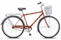 Велосипед STELS Navigator-300 Gent (28", рост 20", Светло-коричневый), арт. Z010 с корзинкой